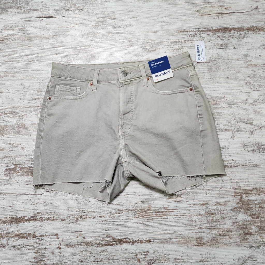 Old Navy O.G. Straight High Rise Denim Shorts Size 10 Nwt